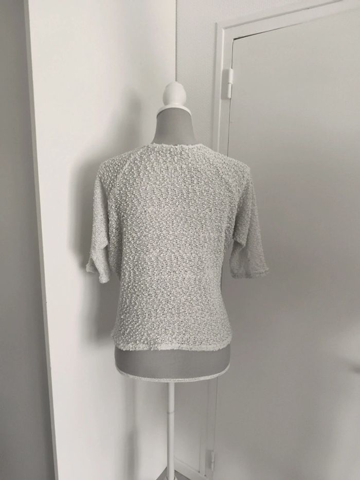 Haut manche 3/4 blanc - photo numéro 2