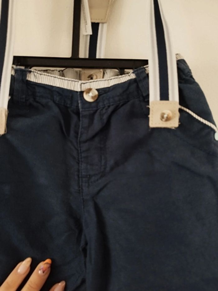 Short bretelles bébé garçon 18m - photo numéro 4