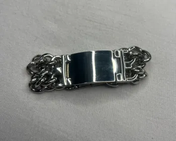 🔹 Bracelet large en métal argenté 🔹