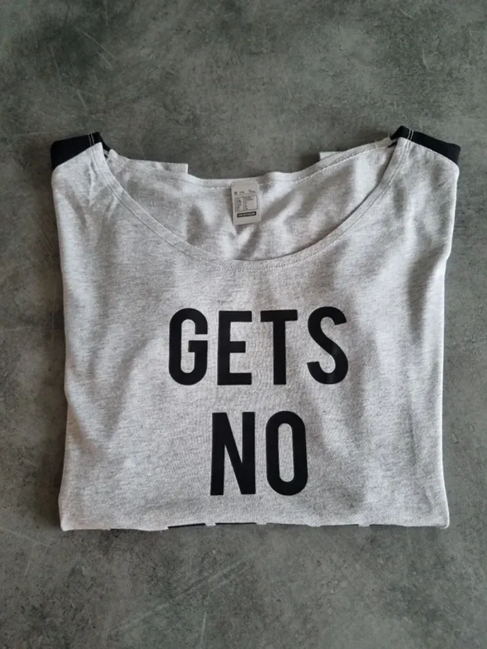 T-shirt à manches courtes femme - Taille M / 38 - Domyos - Gris