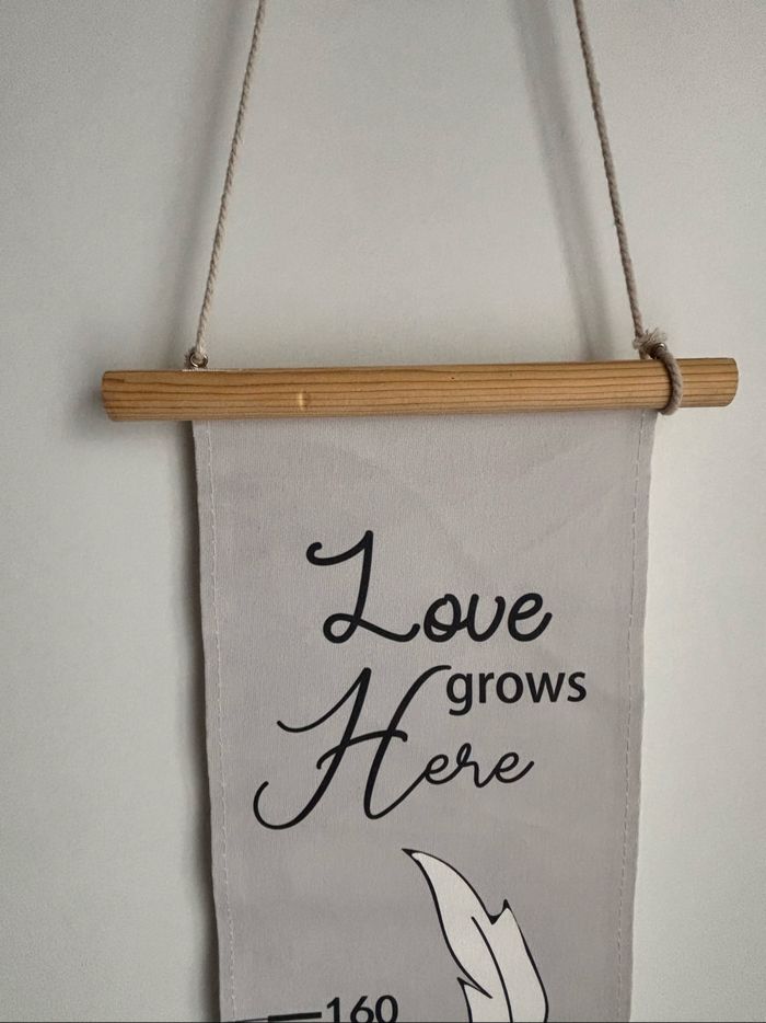 Toise ruban  de croissance enfant mesure accroche mural - photo numéro 4