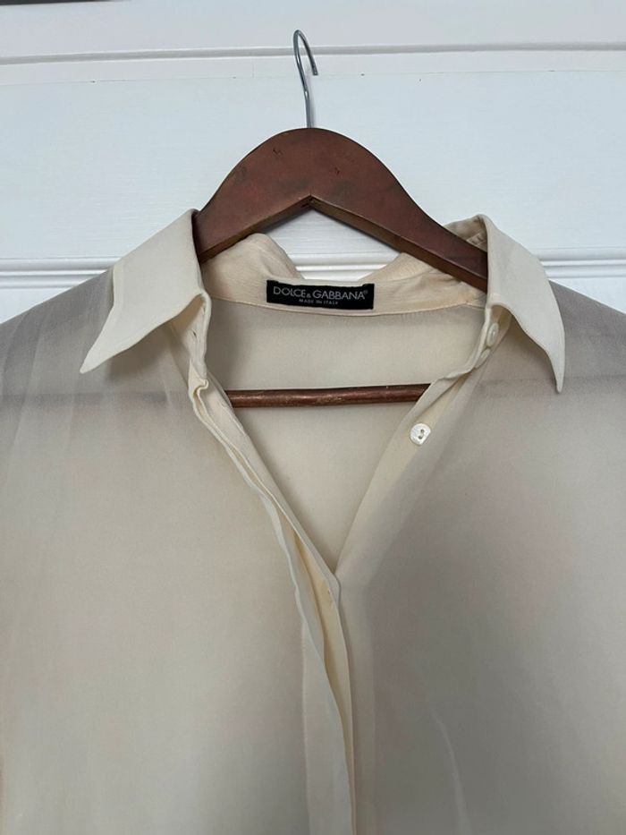 Chemise en soie - dolce & gabbana - 42 - photo numéro 4