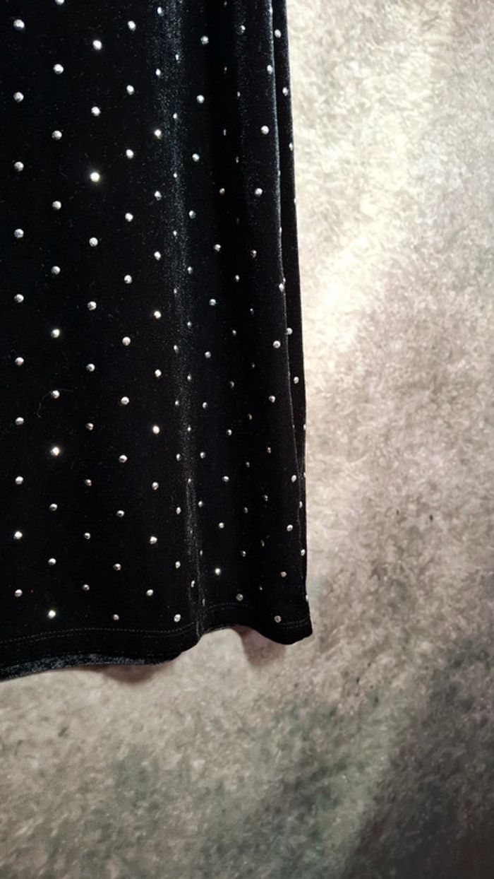 Robe noire velours strass - photo numéro 12