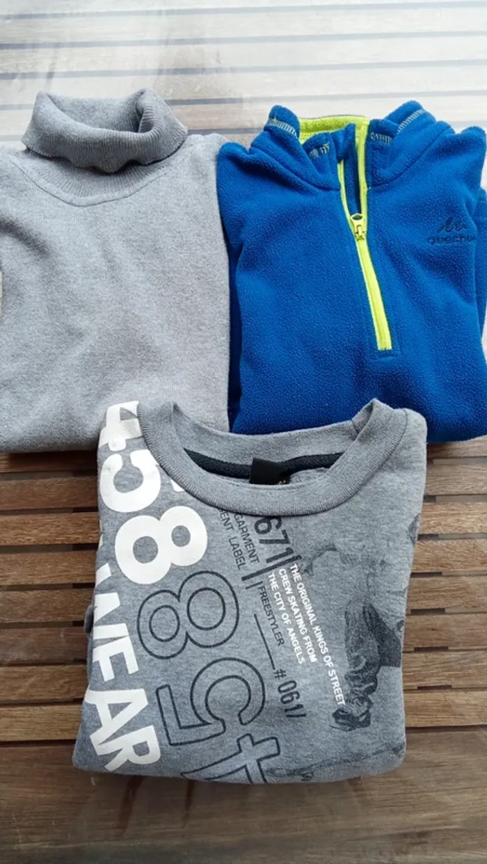 Lot de pull chaud enfant