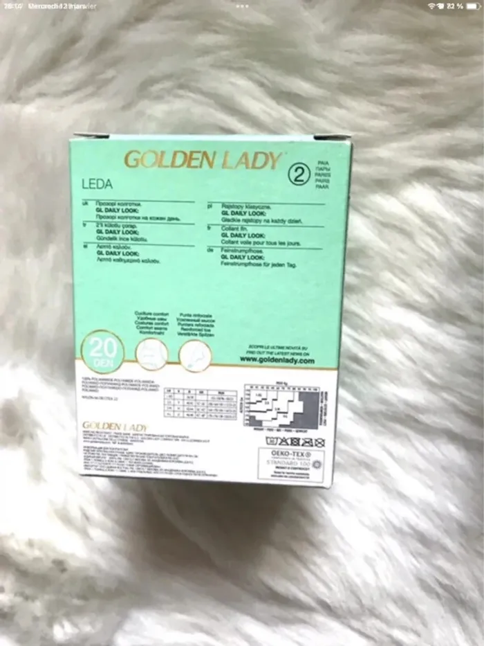Lot de 4 paires de collants noirs Golden Lady neuf avec emballage - photo numéro 4