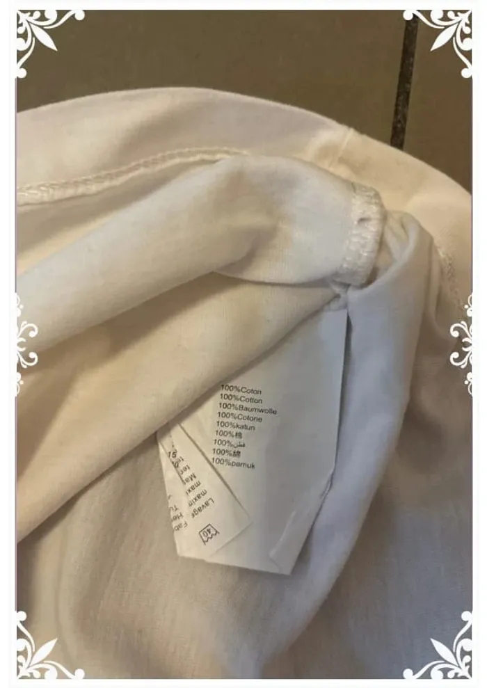 👕 T-shirt blanc inscription "splash" Lafayette taille M - photo numéro 5