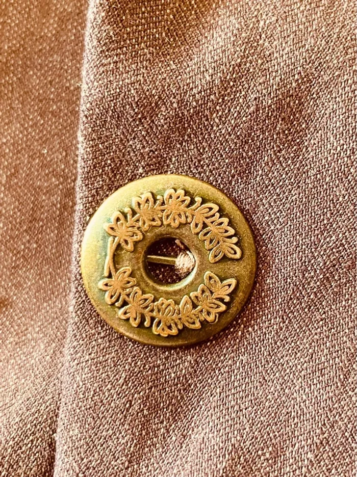 Élégant blazer vintage marron made in France - photo numéro 3