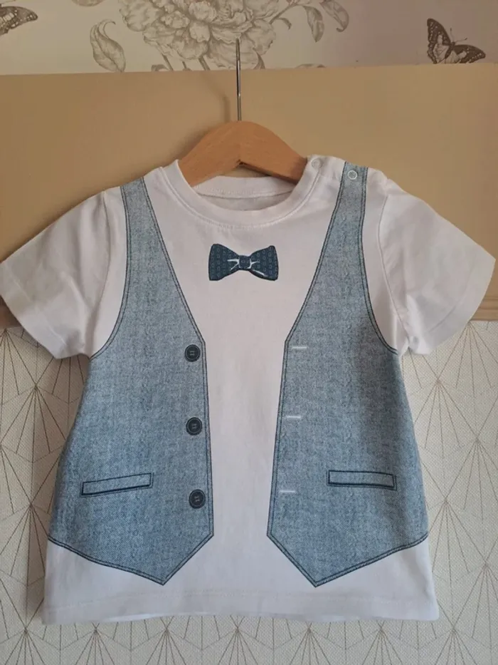 T-shirt garçon Pat & Ripaton 24 mois comme neuf