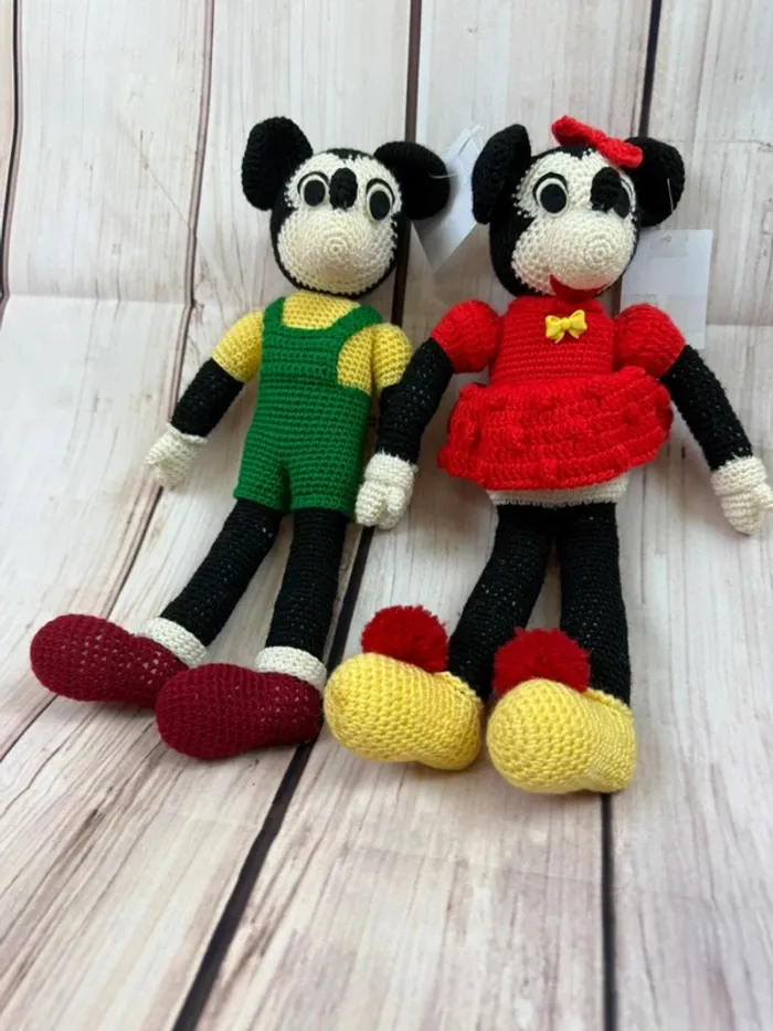 Peluches Disney Vintage import Japon Mickey & Minnie - photo numéro 15