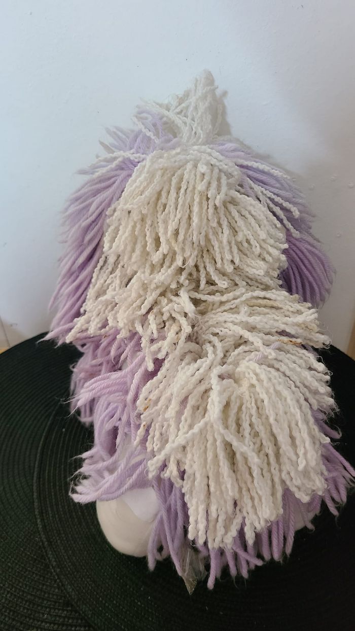 Peluche vintage violette Kenner Fluppy Dog des années 1980 en laine pour chien - photo numéro 5