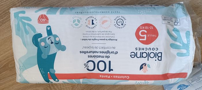 Couches culotte Biolane - Taille 5