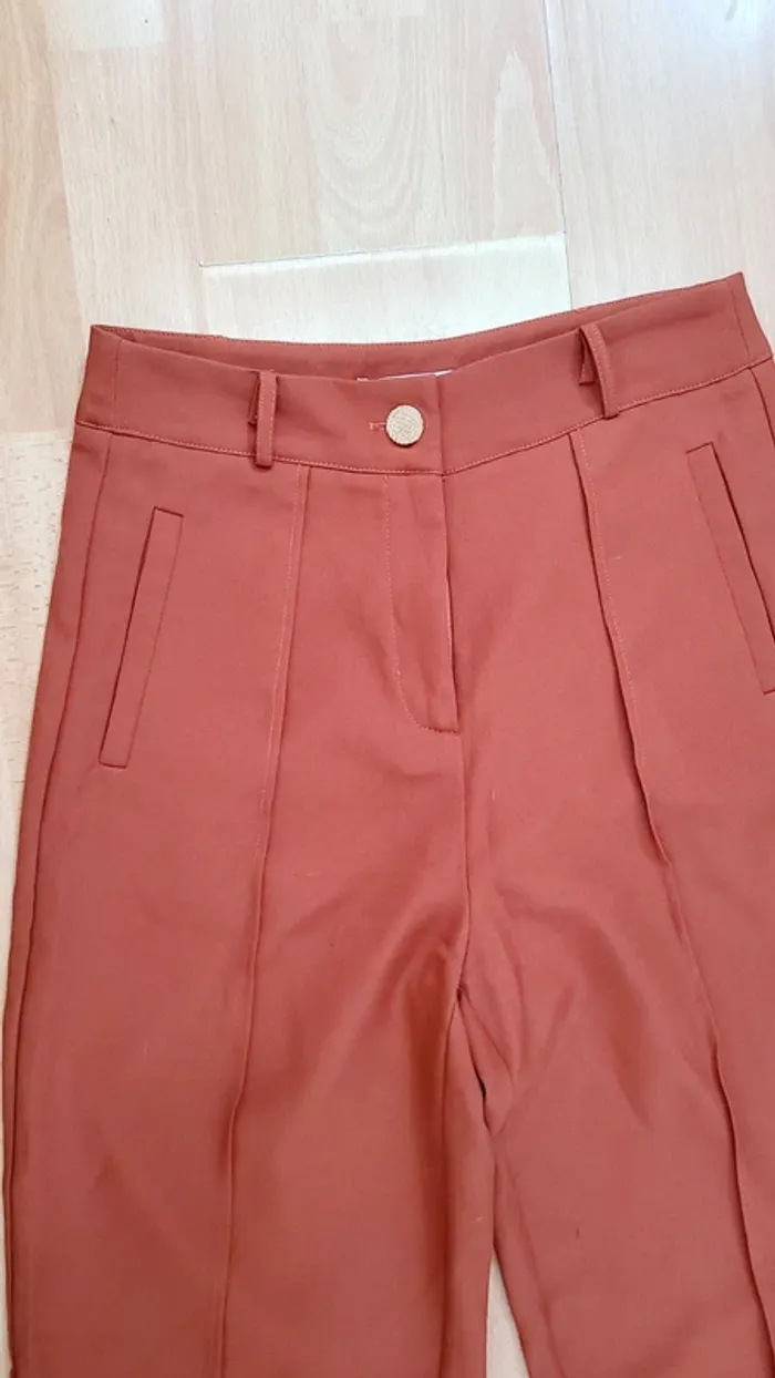 Magnifique pantalon marron taille 38 neuf - photo numéro 2