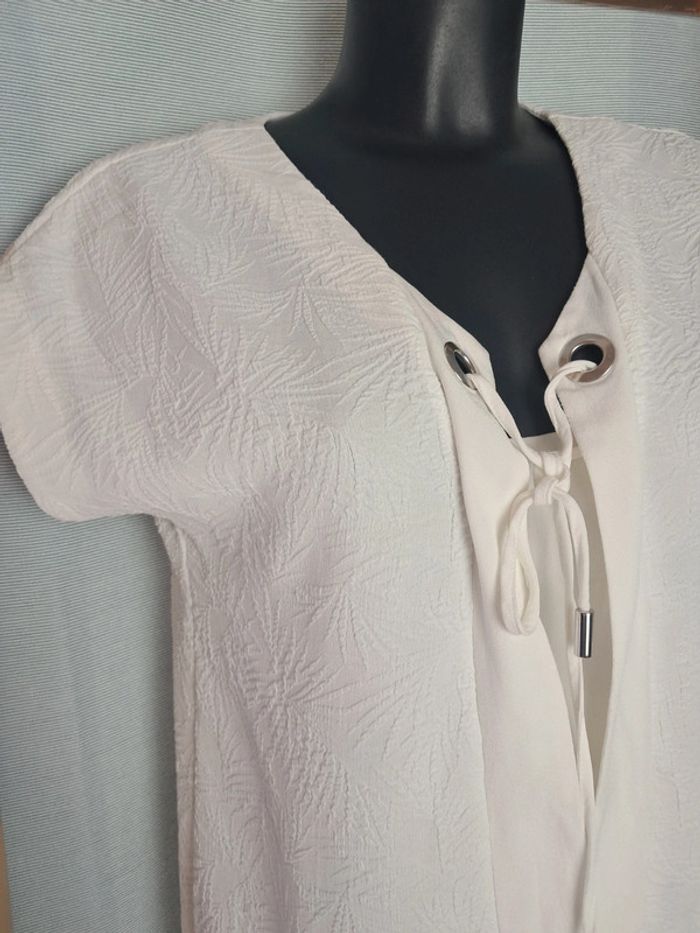 Ikks robe blanche été T.40 en tbe - photo numéro 4