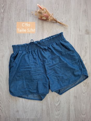 Short femme C'flo bleu parfait pour l’été - Taille S/M