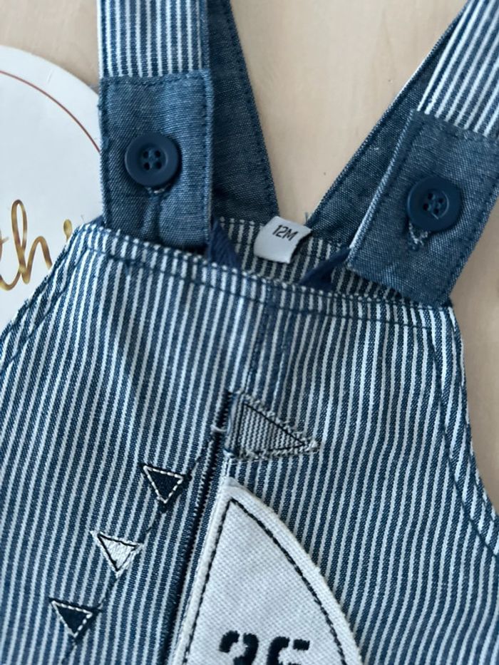 Salopette short garçon 12 mois - photo numéro 3