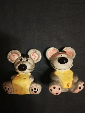 Salière poivrière souris