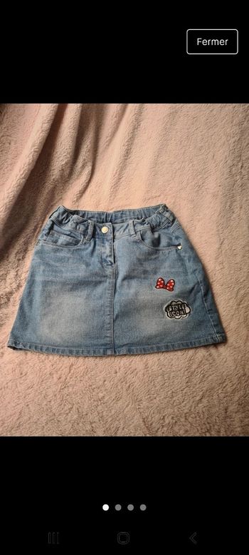 Jupe jean minnie