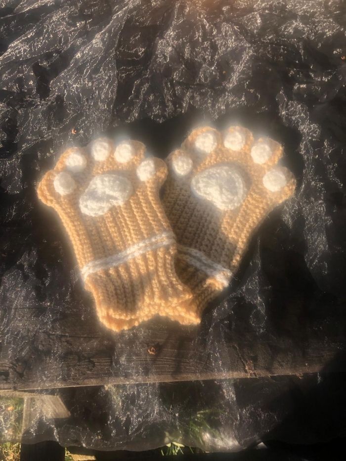 Bonnet  gants chat - photo numéro 4