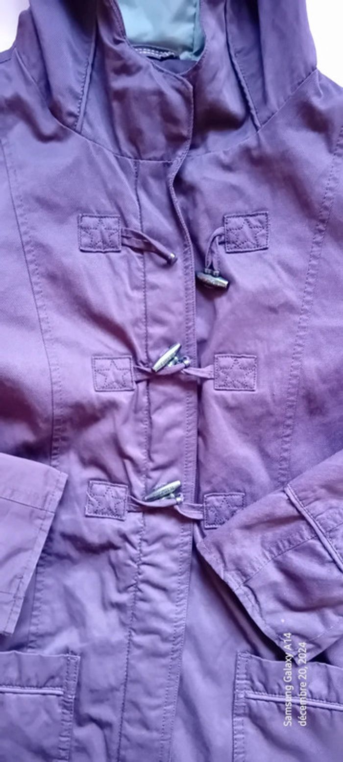 Manteau long style duffle coat prune neuf fille 12 ans okaïdi - photo numéro 7