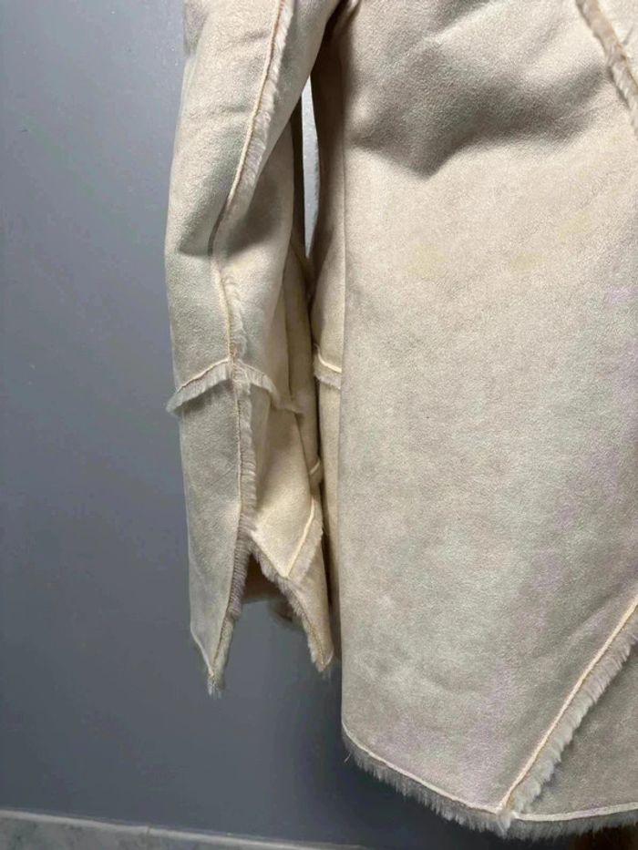Veste longue en fausse fourrure taille S - photo numéro 7