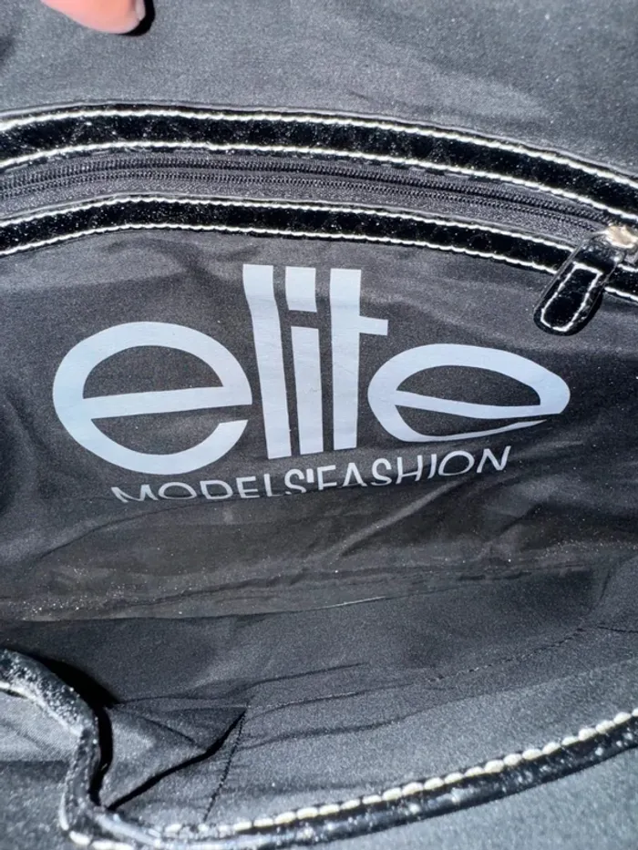 Sac porté épaule Elite, très bon état, 44x34cm - photo numéro 4