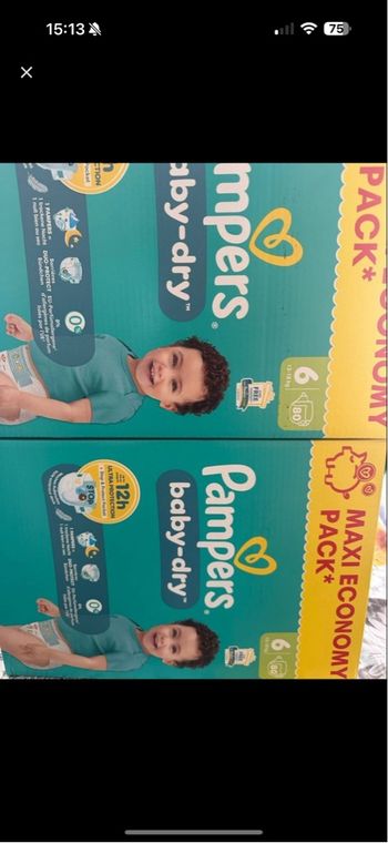Pampers baby dry taille 6(13-18) kg