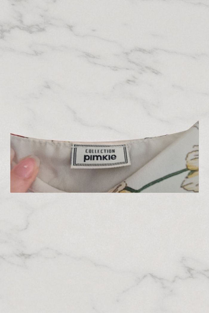 Débardeur blanc à fleurs | Pimkie | XS - photo numéro 3
