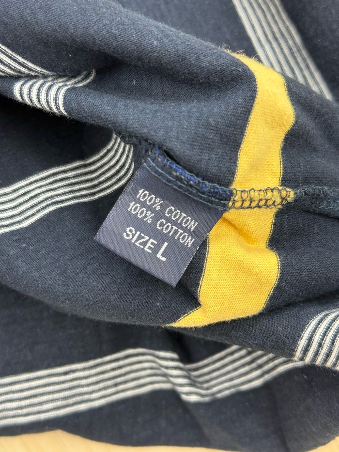 Polo Vintage Coton Rayé Armani Y2K Indie Sleaze L - photo numéro 5