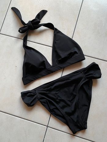 Maillot de bain 2 pièces noir femme H&M 36