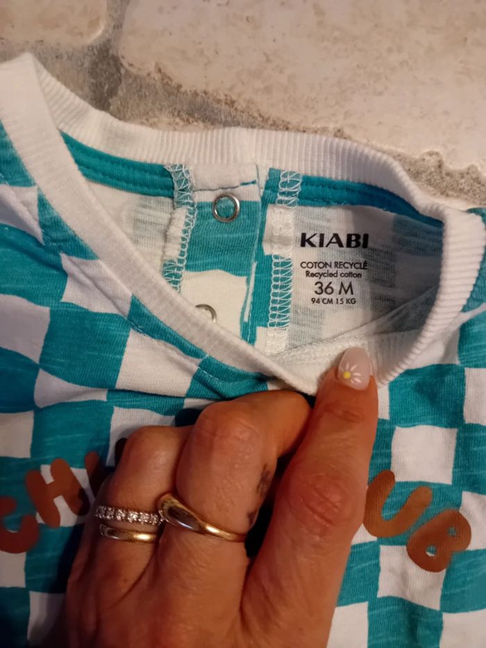 Tee shirt damier - photo numéro 2