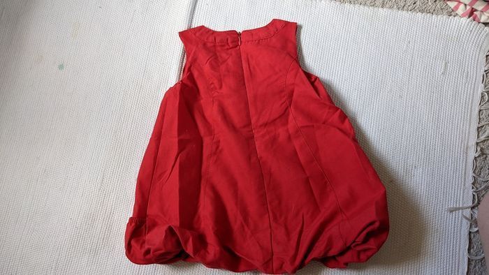 Ensemble robe rouge et t-shirt à pois 12 mois - photo numéro 4