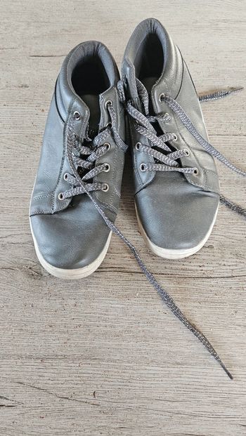 Chaussures plates à lacets, grises, You & I, 37