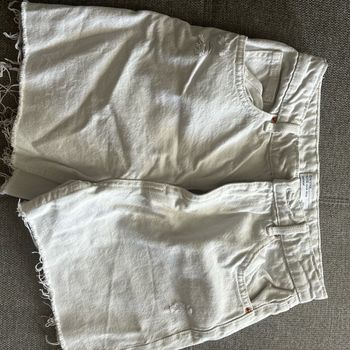 Short jean blanc bershka