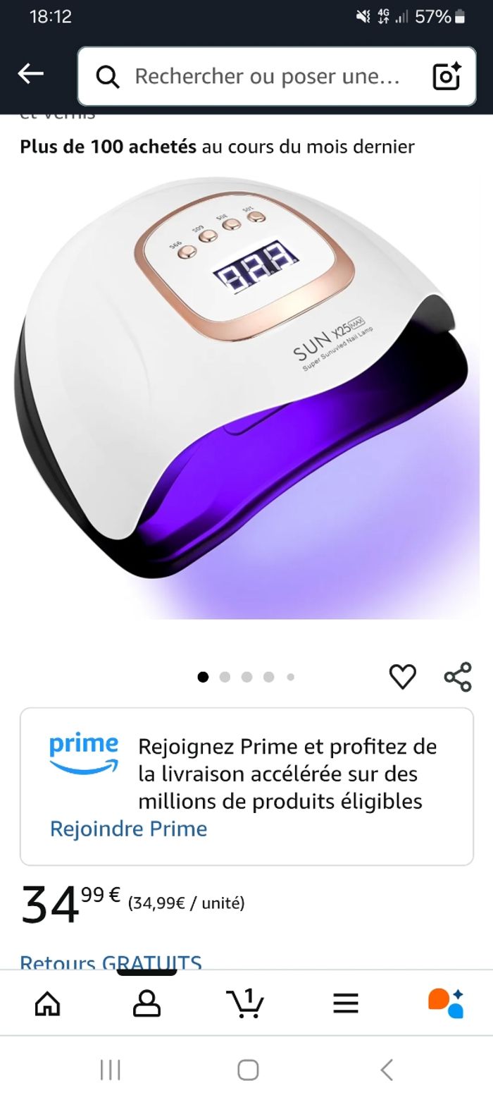 Lampe uv led ongle neuve