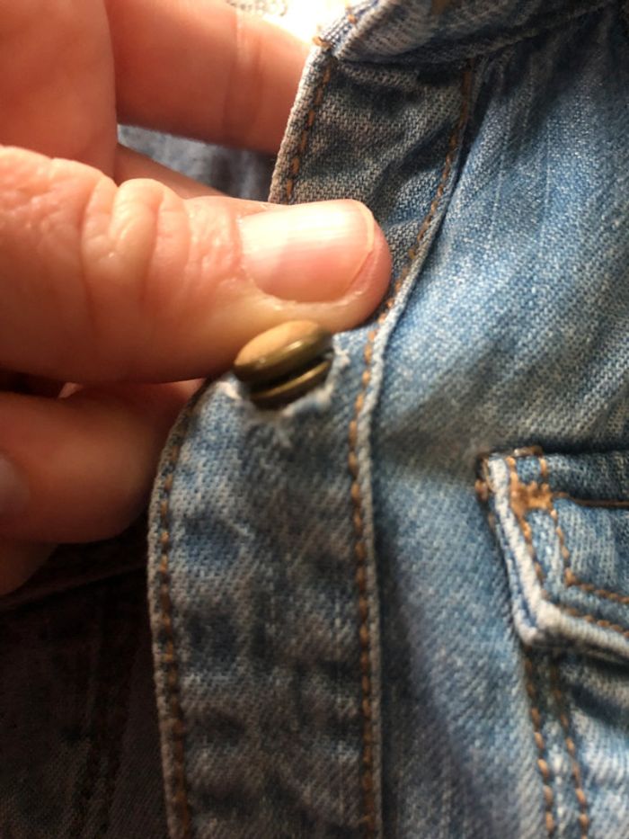 Chemise en jean Zara 12/18 mois - photo numéro 4
