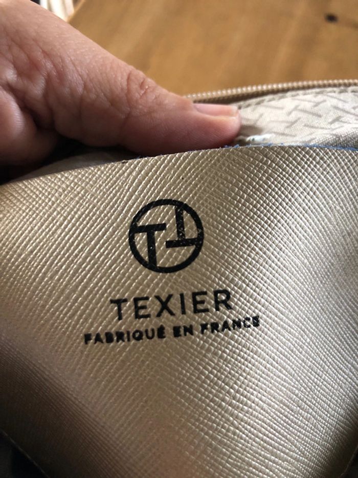 Sac à main Texier couleur beige irisé - photo numéro 2