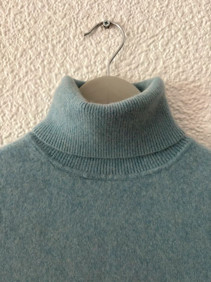 Pull col roulé Éric Bompard bleu clair / taille S - photo numéro 3