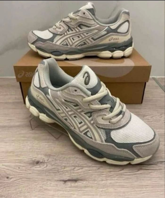 Asics gel nyc gris blanc 41
