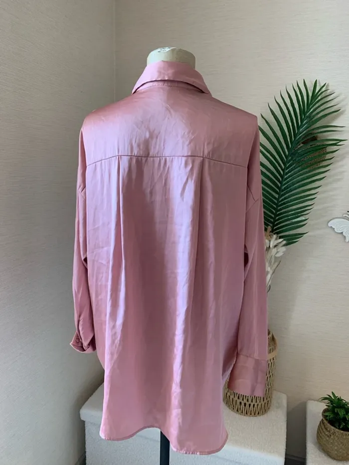 Blouse manches longues satinée femme - photo numéro 3