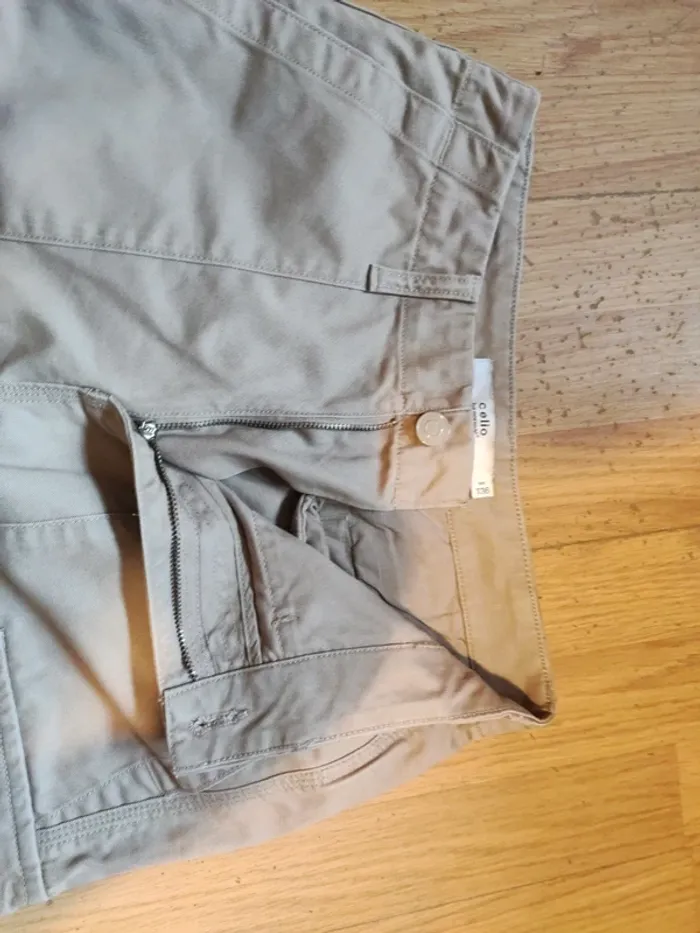 Pantalon cargo Celio beige - photo numéro 5