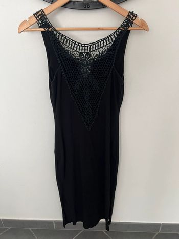 Robe longue noir fabrication italienne taille 38