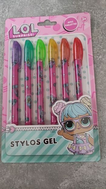 Stylos Gel paillettes LOL Surprise