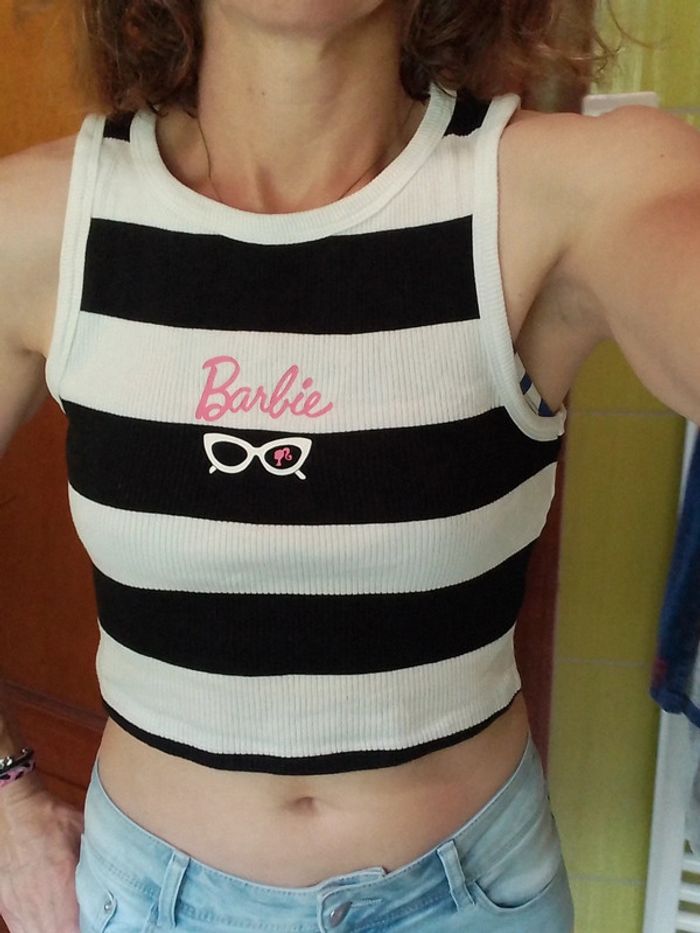 Croq top rayé Barbie - photo numéro 3