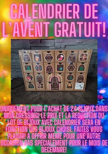 Calendrier De L'Avent A Remplir Avec 24 Bijoux