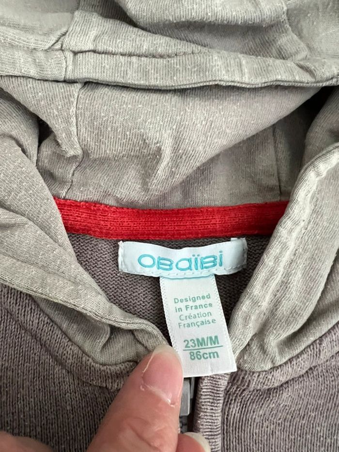 Ensemble jean et gilet marque Obaïbi 23 mois - photo numéro 2