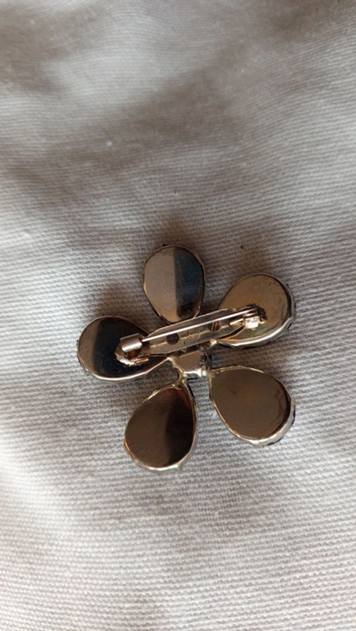 Broche fleur noire - photo numéro 3