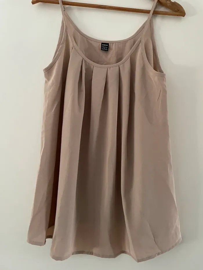 Haut long beige