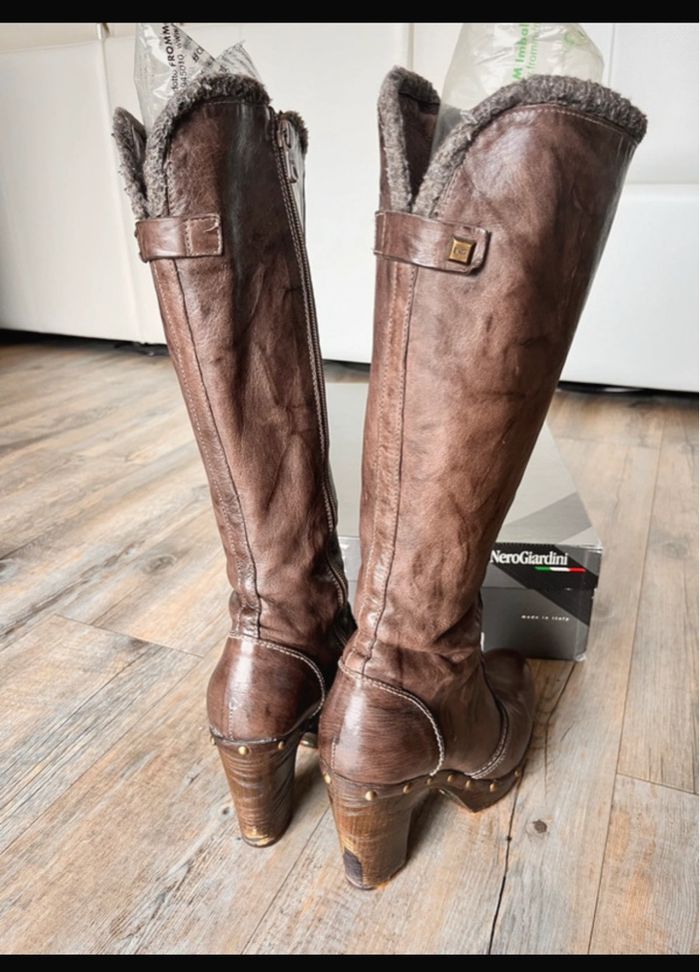Bottes en cuir Nero Giardini T 38 - photo numéro 5