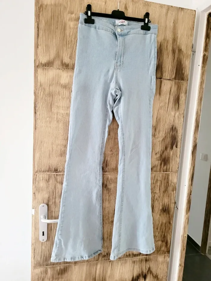 Lot 2 pantalons jeans 38 M - photo numéro 2