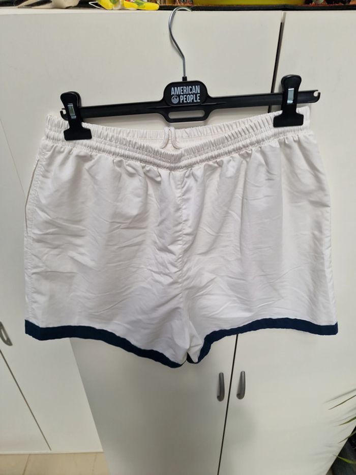 Short Blanc Bandes Marine - photo numéro 6